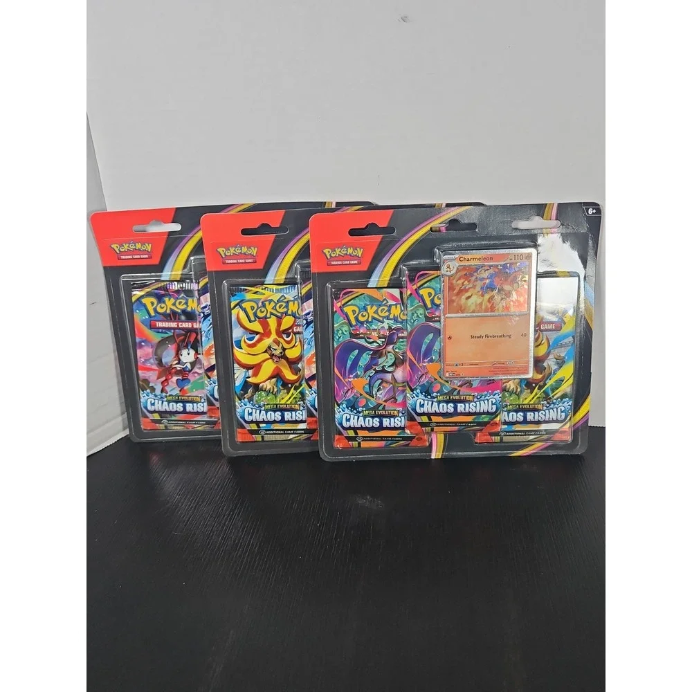 (3) X Charmeleon Promo 3-Packs Blister Chaos Rising Mega Evolution Pokemon TCG